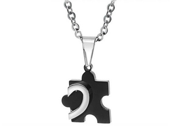 Autism Jigsaw Puzzle Necklace - Blue - Butler and Grace Ltd